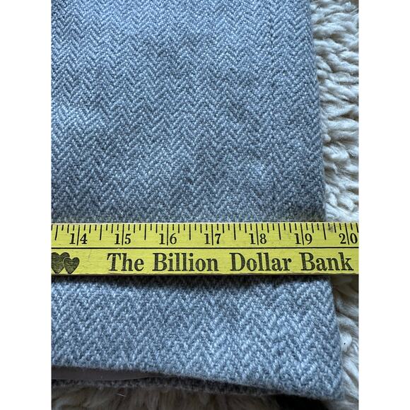 LAUREN RALPH LAUREN Pencil Skirt wool S12 Classic Herringbone Lined Career gray - Picture 4 of 13